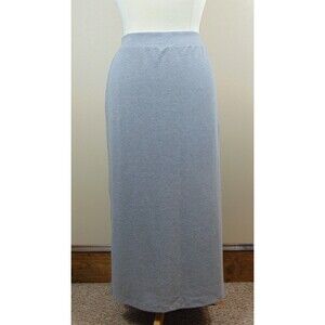 Coldwater Creek Skirt Women's Size Large Pull on Maxi Pencil Gray Gypsy Boho L